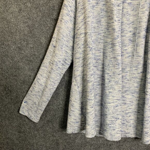 Loft Open Cardigan Women M Light Weight Knit Long Sleeve Nubby Space Dye - Picture 4 of 15